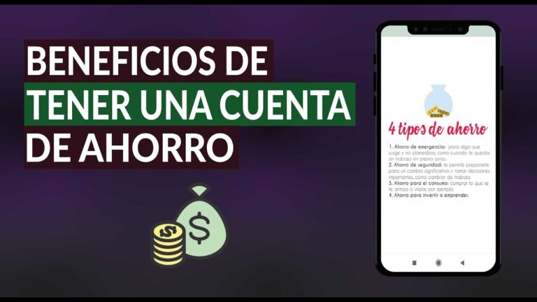 Beneficios de una cuenta de ahorros