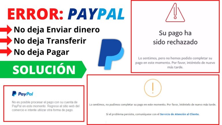 Solución rápida a problemas de cuenta en PayPal